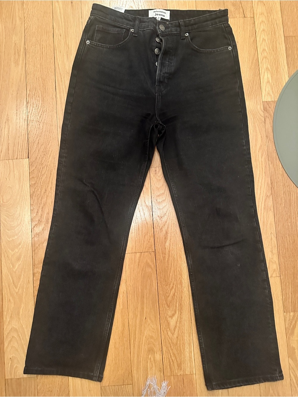 Reformation Cynthia High Rise Black Jeans - size 29